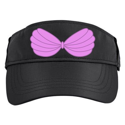 Mermaid Purple Seashell Bra Summer Funny Halloween Adult Drive Performance Visor