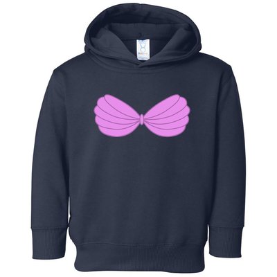 Mermaid Purple Seashell Bra Summer Funny Halloween Toddler Hoodie