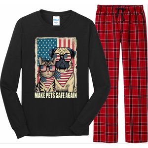 Make Pets Safe Again Trump Harris Debate Eating The Dogs Cat Gift Long Sleeve Pajama Set