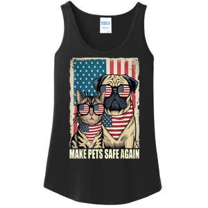 Make Pets Safe Again Trump Harris Debate Eating The Dogs Cat Gift Ladies Essential Tank