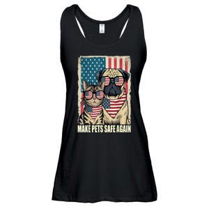 Make Pets Safe Again Trump Harris Debate Eating The Dogs Cat Gift Ladies Essential Flowy Tank