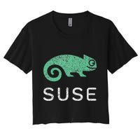 Multithreading Prodigy Suse Linux Software Programming Women's Crop Top Tee