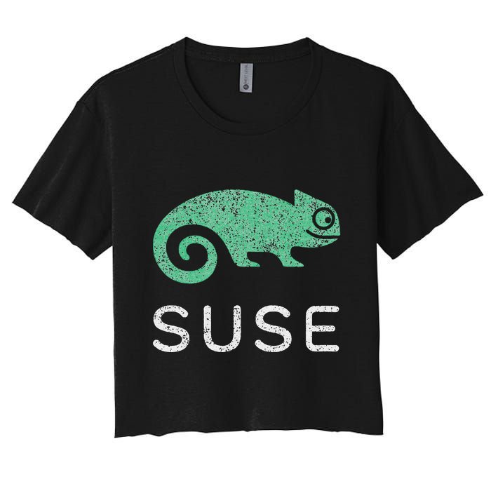 Multithreading Prodigy Suse Linux Software Programming Women's Crop Top Tee