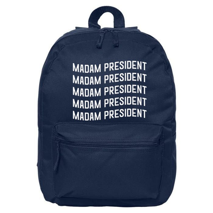 Madam President Show Your Support Kamala Harris 16 in Basic Backpack
