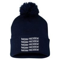 Madam President Show Your Support Kamala Harris Pom Pom 12in Knit Beanie