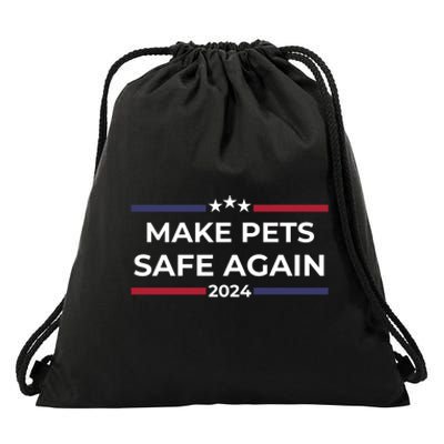 Make Pets Safe Again – Funny Pet Safety Awareness Drawstring Bag