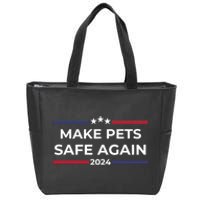 Make Pets Safe Again – Funny Pet Safety Awareness Zip Tote Bag