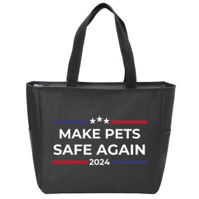 Make Pets Safe Again – Funny Pet Safety Awareness Zip Tote Bag