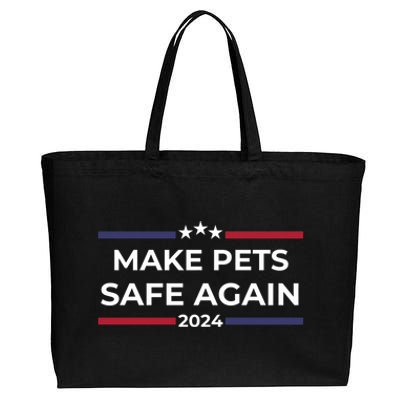 Make Pets Safe Again – Funny Pet Safety Awareness Cotton Canvas Jumbo Tote