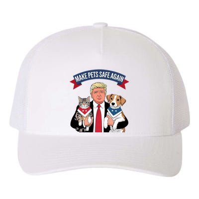 Make Pets Safe Again Cats And Dogs 2024 Trump Harris Debate Yupoong Adult 5-Panel Trucker Hat