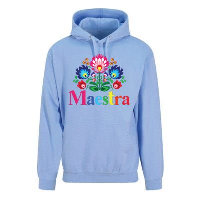 Maestra Proud Spanish Teacher Bilingual Teacher Latina Unisex Surf Hoodie