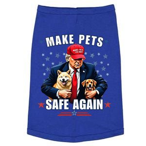 Make Pets Safe Again Funny Pro Trump 2024 Doggie Tank