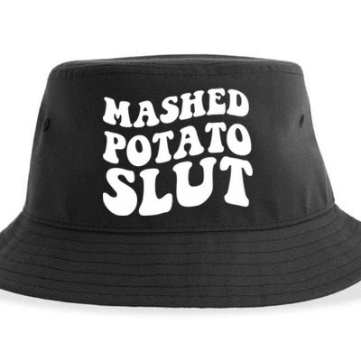 Mashed Potatoes Slut Matching Thanksgiving Friendsgiving Sweatshirt Sustainable Bucket Hat