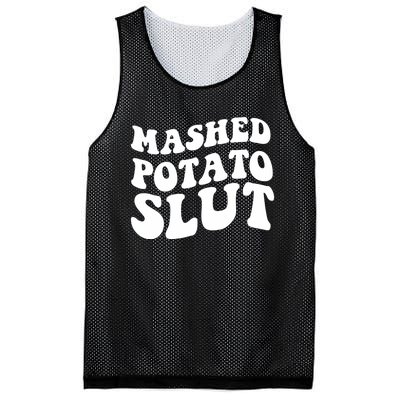 Mashed Potatoes Slut Matching Thanksgiving Friendsgiving Sweatshirt Mesh Reversible Basketball Jersey Tank