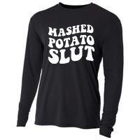 Mashed Potatoes Slut Matching Thanksgiving Friendsgiving Sweatshirt Cooling Performance Long Sleeve Crew