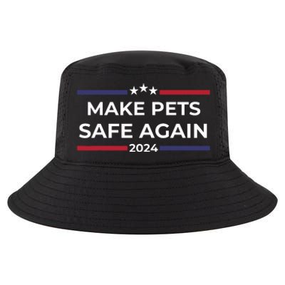 Make Pets Safe Again Funny Pet Safety Awareness Cool Comfort Performance Bucket Hat