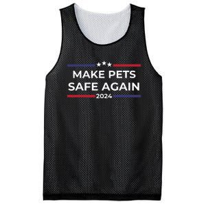 Make Pets Safe Again Funny Pet Safety Awareness Mesh Reversible Basketball Jersey Tank