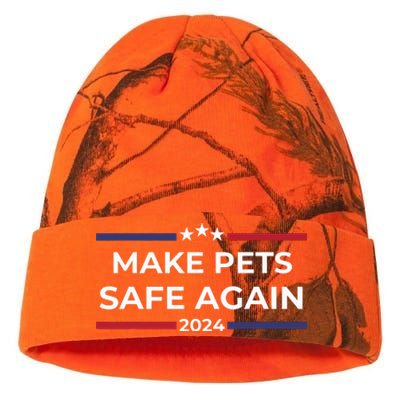 Make Pets Safe Again Funny Pet Safety Awareness Kati Licensed 12" Camo Beanie