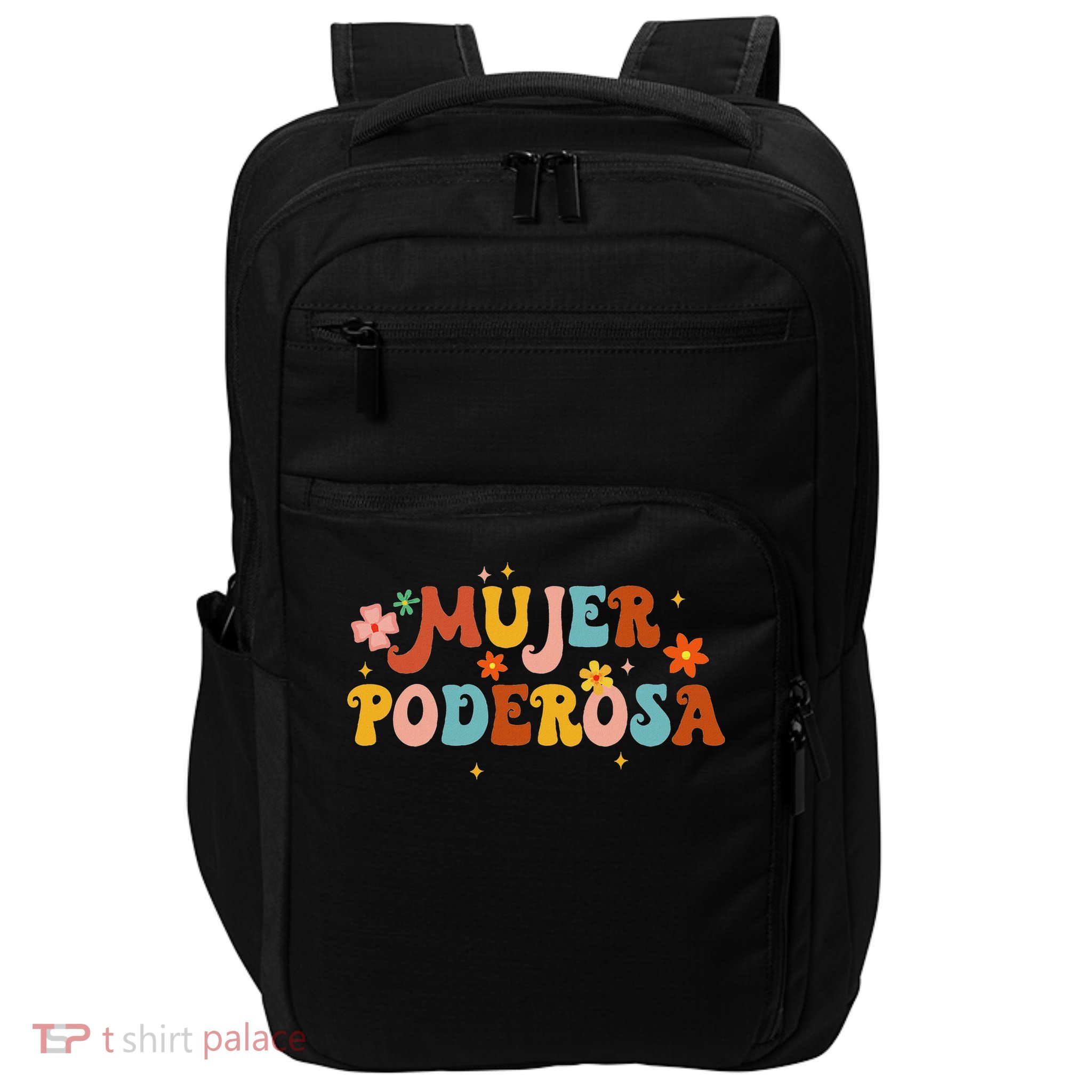 Mjer Poderosa Spanish Empowered Woman Latina Power Feminist Impact Tech Backpack