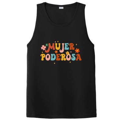 Mjer Poderosa Spanish Empowered Woman Latina Power Feminist PosiCharge Competitor Tank