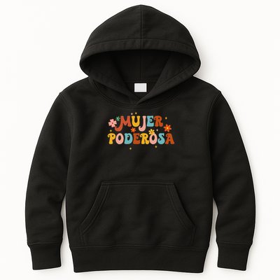 Mjer Poderosa Spanish Empowered Woman Latina Power Feminist Kids Hoodie