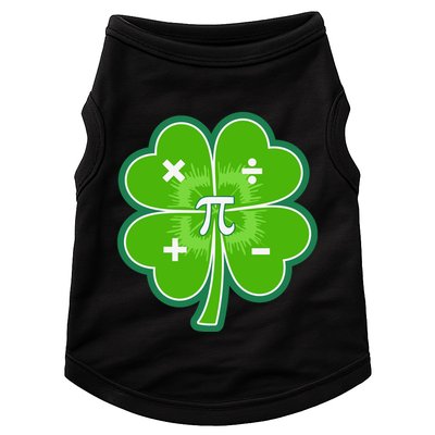 Math Pi Shamrock St Patricks Day Doggie Tank