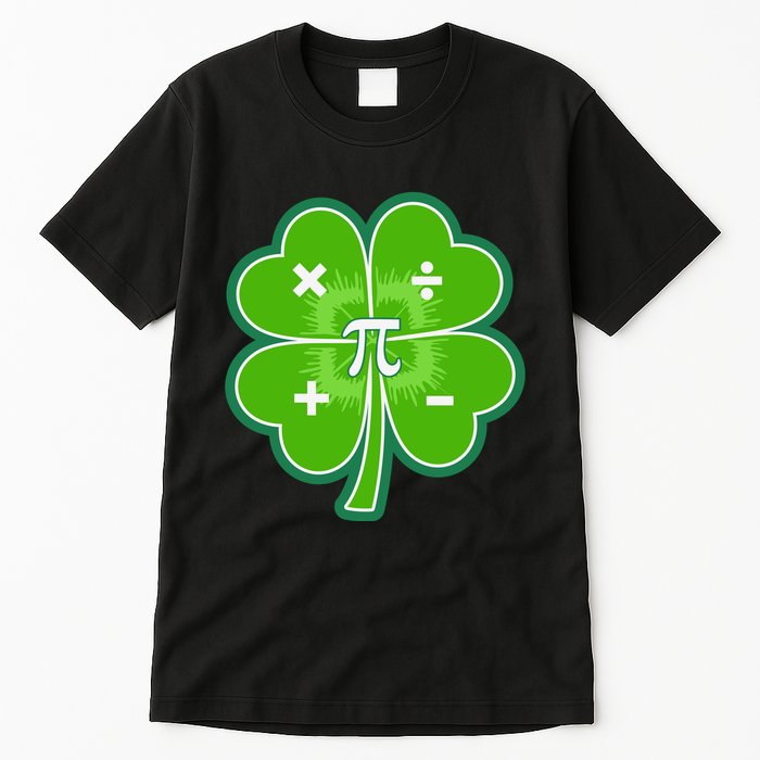 Math Pi Shamrock St Patricks Day Tall T-Shirt