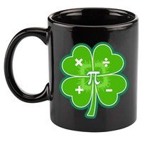 Math Pi Shamrock St Patricks Day 11oz C Handle Ceramic Mug