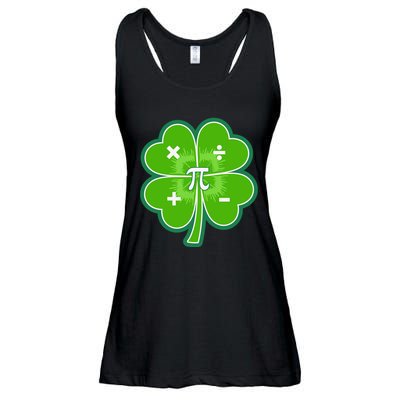 Math Pi Shamrock St Patricks Day Ladies Essential Flowy Tank