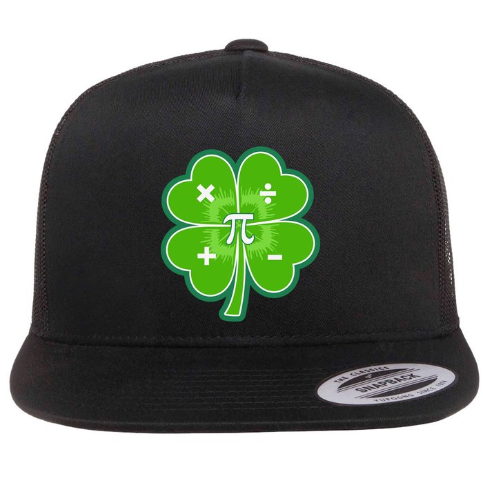 Math Pi Shamrock St Patricks Day Flatbill Hat
