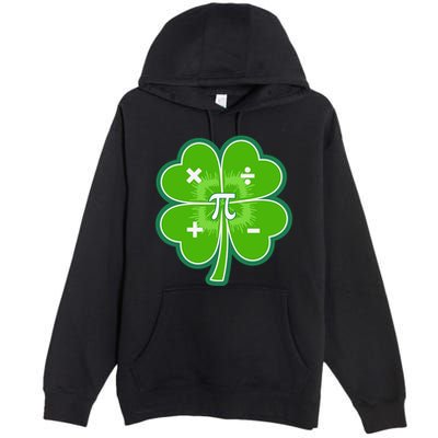 Math Pi Shamrock St Patricks Day Premium Pullover Hoodie
