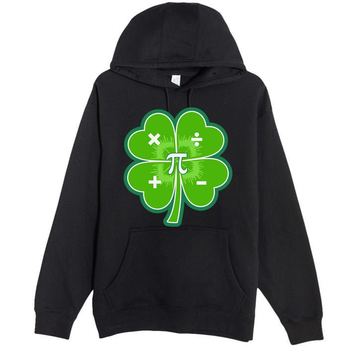 Math Pi Shamrock St Patricks Day Premium Pullover Hoodie