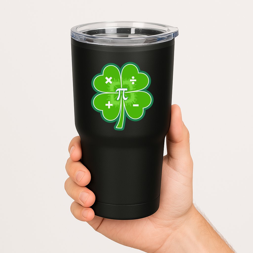 Math Pi Shamrock St Patricks Day Tumbler
