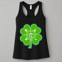 Math Pi Shamrock St Patricks Day Womens Tank Top