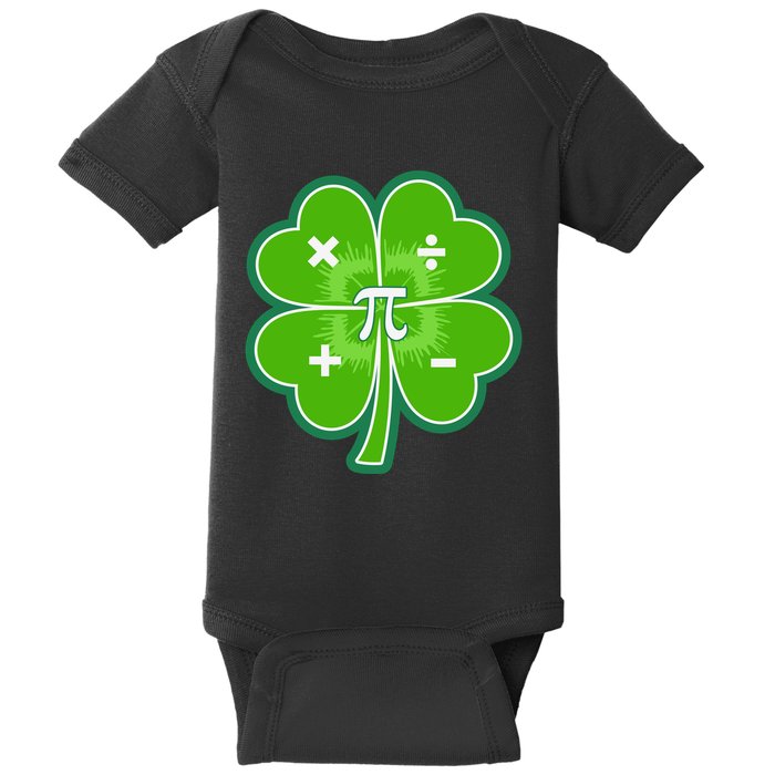 Math Pi Shamrock St Patricks Day Baby Bodysuit