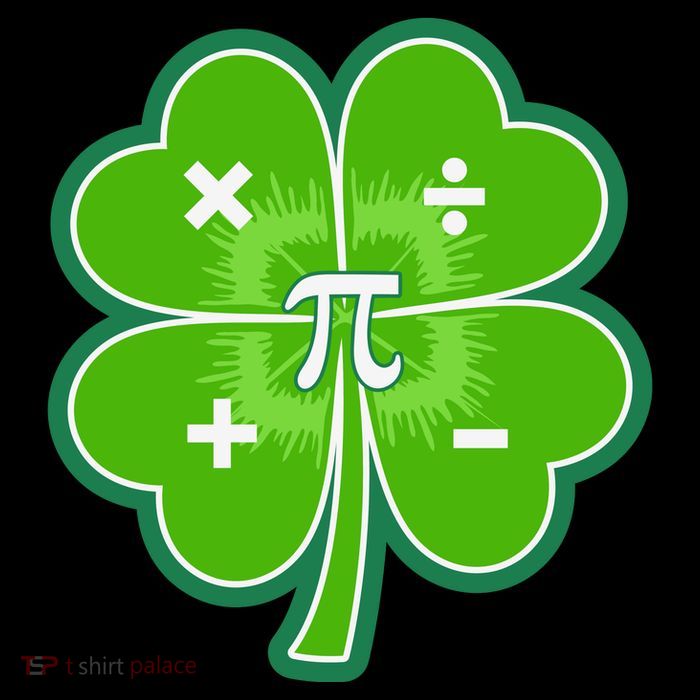Math Pi Shamrock St Patricks Day Tie-Dye T-Shirt