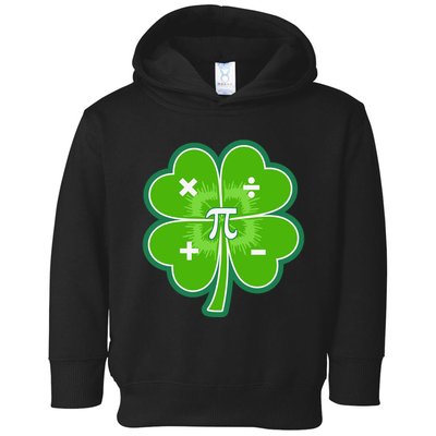 Math Pi Shamrock St Patricks Day Toddler Hoodie