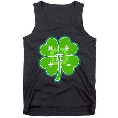 Math Pi Shamrock St Patricks Day Tank Top