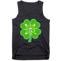 Math Pi Shamrock St Patricks Day Tank Top