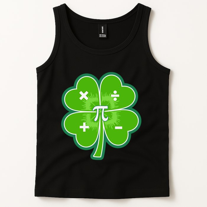 Math Pi Shamrock St Patricks Day Tank Top