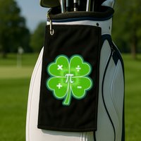 Math Pi Shamrock St Patricks Day Golf Towel