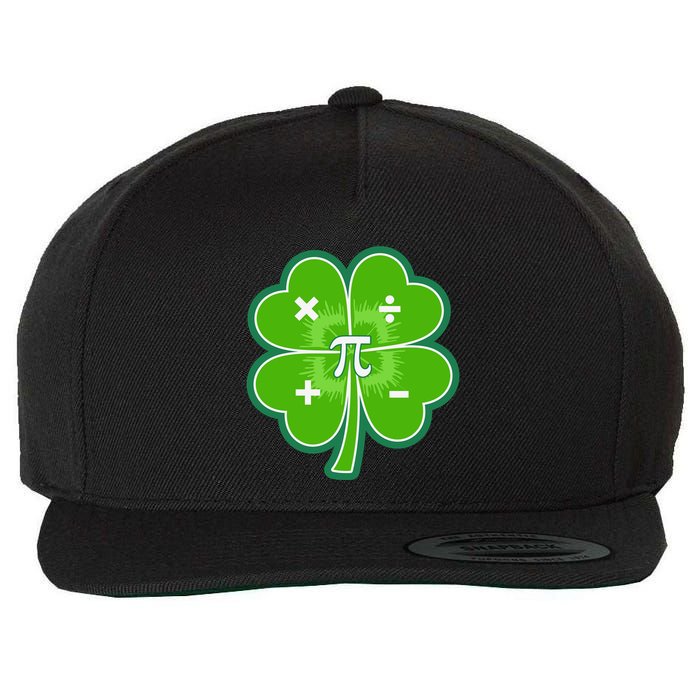 Math Pi Shamrock St Patricks Day Wool Snapback Cap