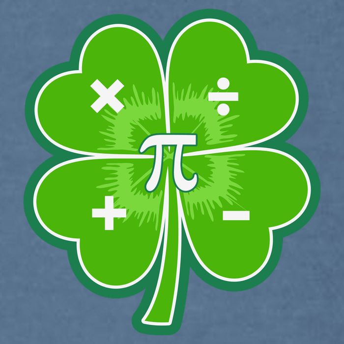 Math Pi Shamrock St Patricks Day Garment-Dyed Sweatshirt
