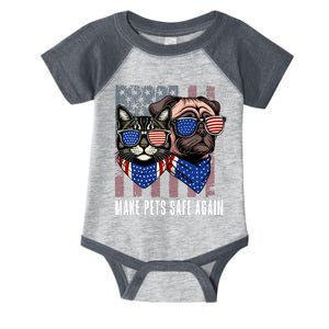 Make Pets Safe Again Trump Harris Debate Eating The Dogs Cat Infant Baby Jersey Bodysuit