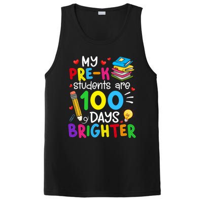 My Pregiftk Students Are 100 Days Brighter 100th Day Of School Cool Gift PosiCharge Competitor Tank