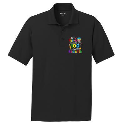 My Pregiftk Students Are 100 Days Brighter 100th Day Of School Cool Gift PosiCharge RacerMesh Polo