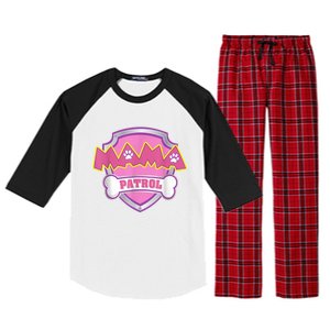 Mama Patrol Shirt Dog Mom Dad Raglan Sleeve Pajama Set