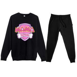 Mama Patrol Shirt Dog Mom Dad Premium Crewneck Sweatsuit Set