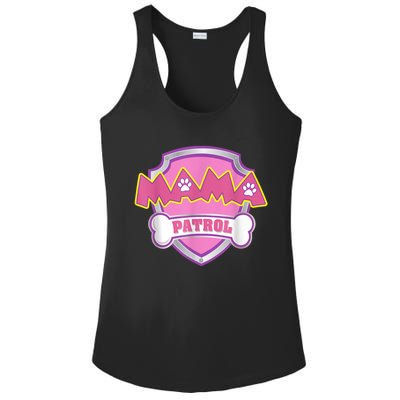 Mama Patrol Shirt Dog Mom Dad Ladies PosiCharge Competitor Racerback Tank