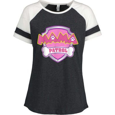 Mama Patrol Shirt Dog Mom Dad Enza Ladies Jersey Colorblock Tee